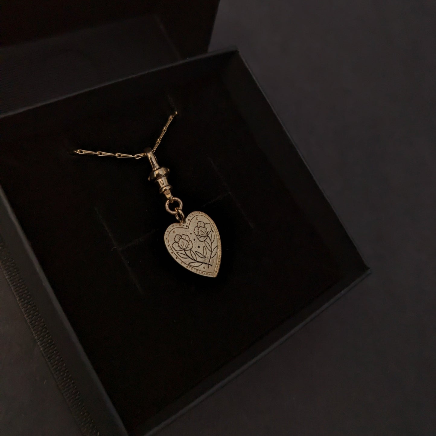 Engraved Heart Charm