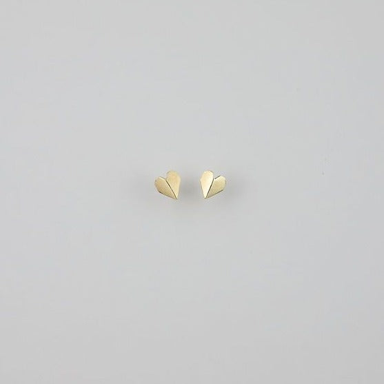 Mini Paper Heart Studs