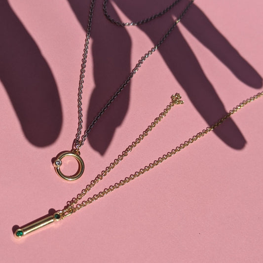 Diamond 18ct Circle Necklace