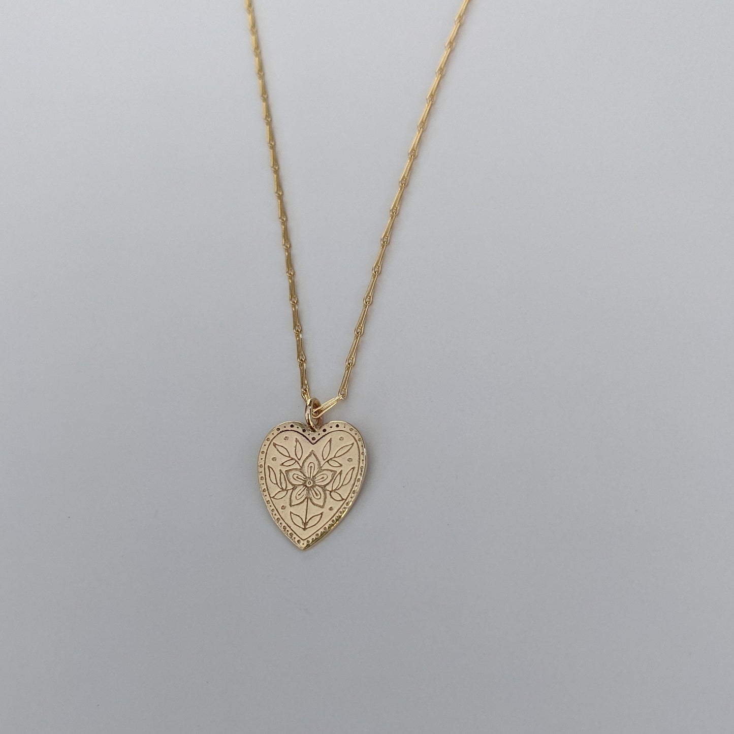 Engraved Heart Necklaces