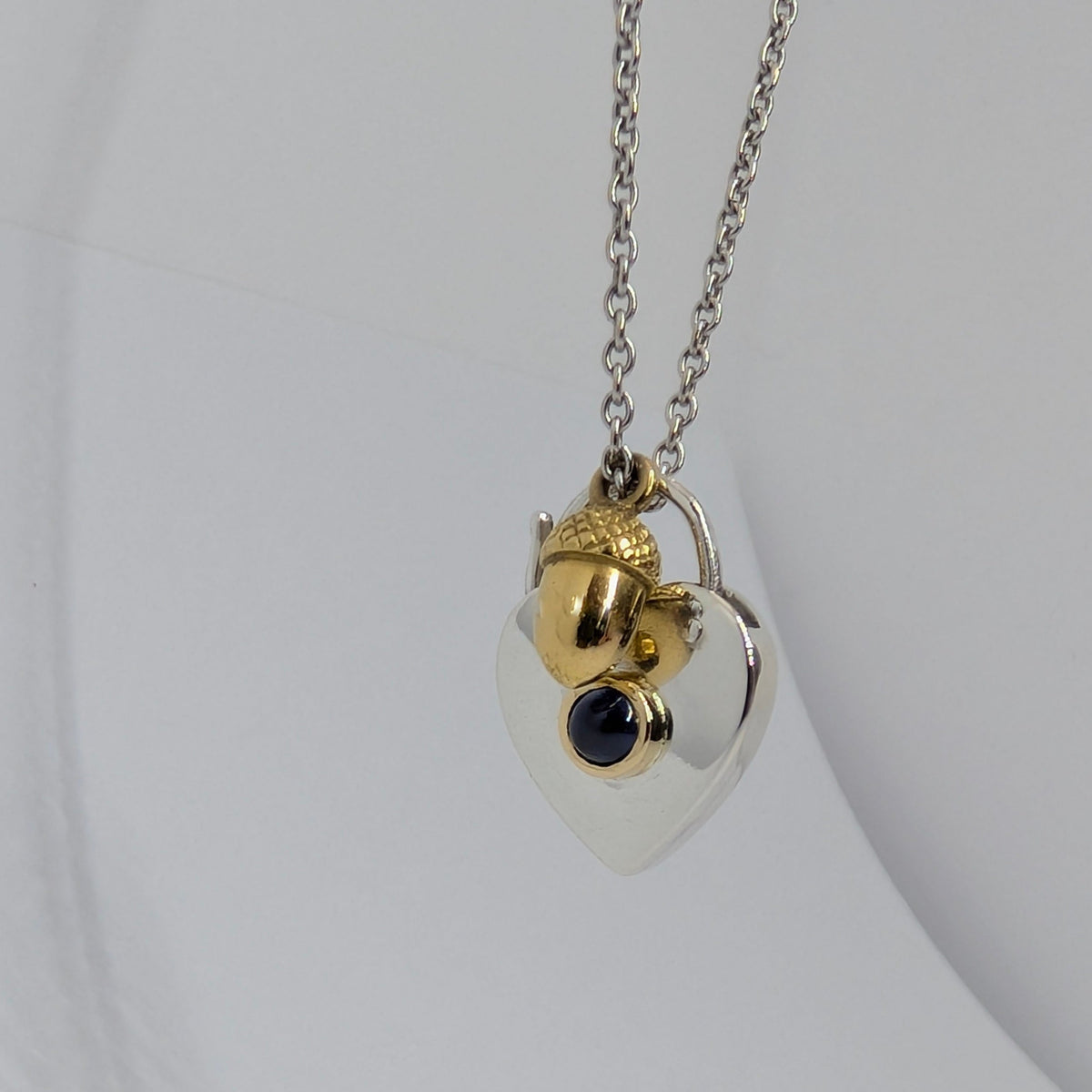 Sapphire Heart Padlock