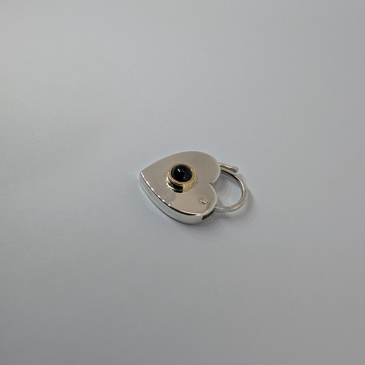 Sapphire Heart Padlock