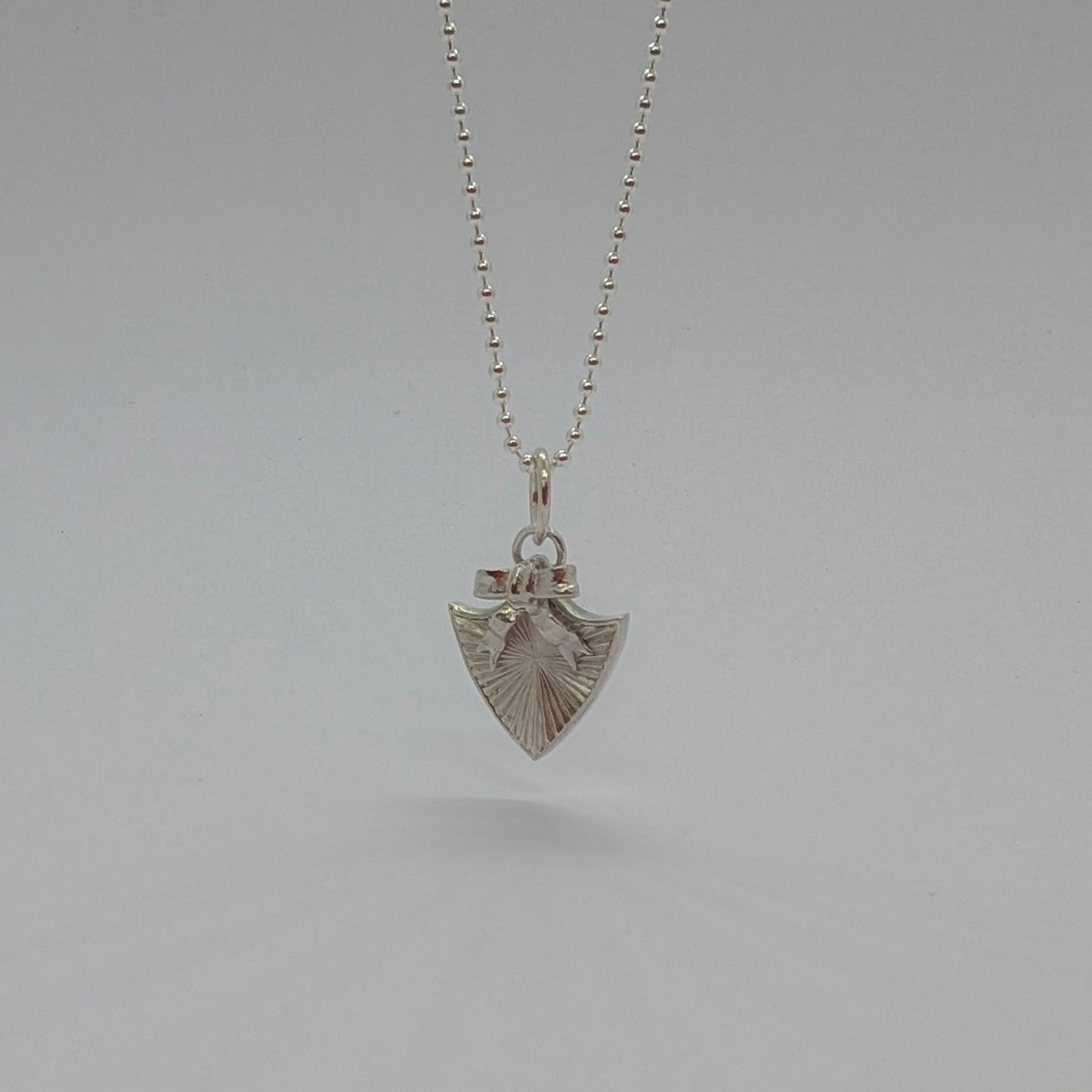 Ribbon Shield Necklace