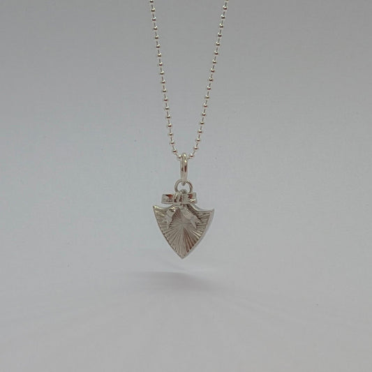 Ribbon Shield Necklace