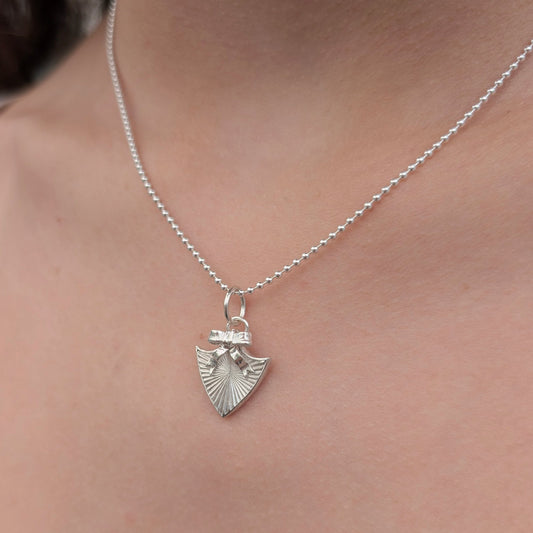 Ribbon Shield Necklace